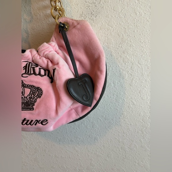 JUICY COUTURE vintage “Juicy Royal Couture” shoulder bag pink - Picture 2 of 10
